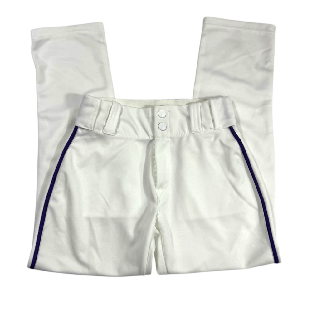Alleson Athletic Athletic Pants in White Size Youth‎ Medium